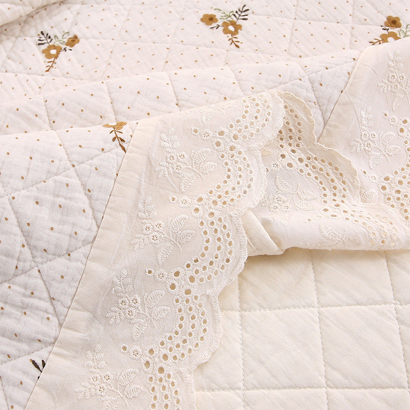 Washable Cotton Quilt Set With Cute Cartoon Pattern