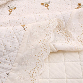 Washable Cotton Quilt Set With Cute Cartoon Pattern