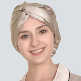 Luxurious 19 Momme Double-Sided Silk Sleep Cap